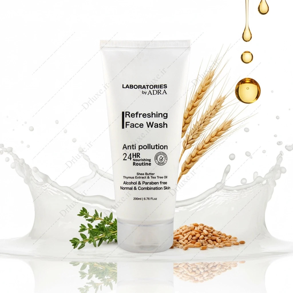 ژل شستشوی صورت آدرا پوست نرمال تا مختلط 200 میلی‌لیتر